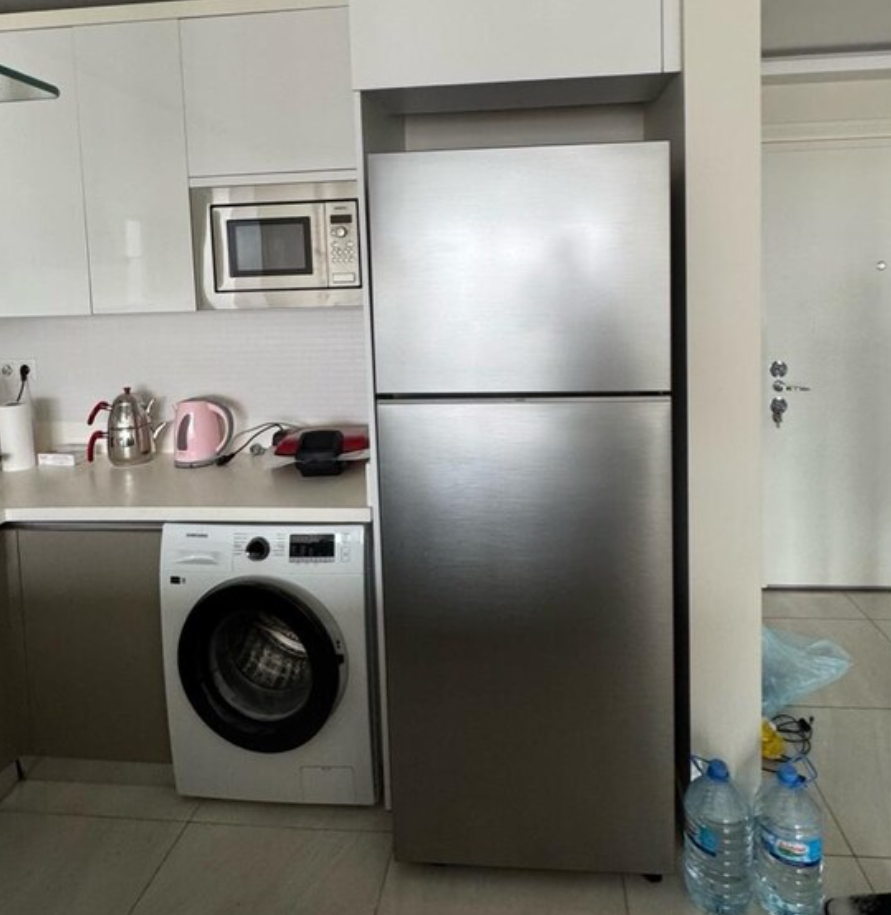 ikinci el gri renk inoks samsung buzdolabı