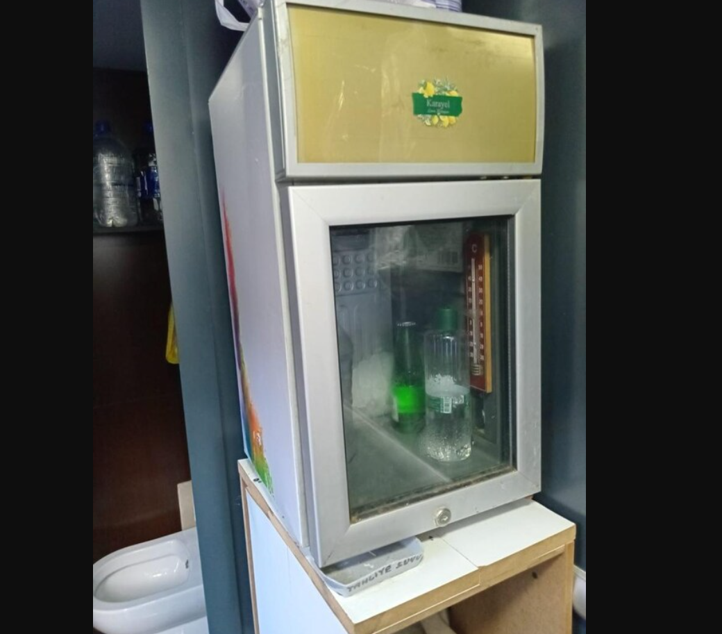 otel tipi camlı mini buzdolabı